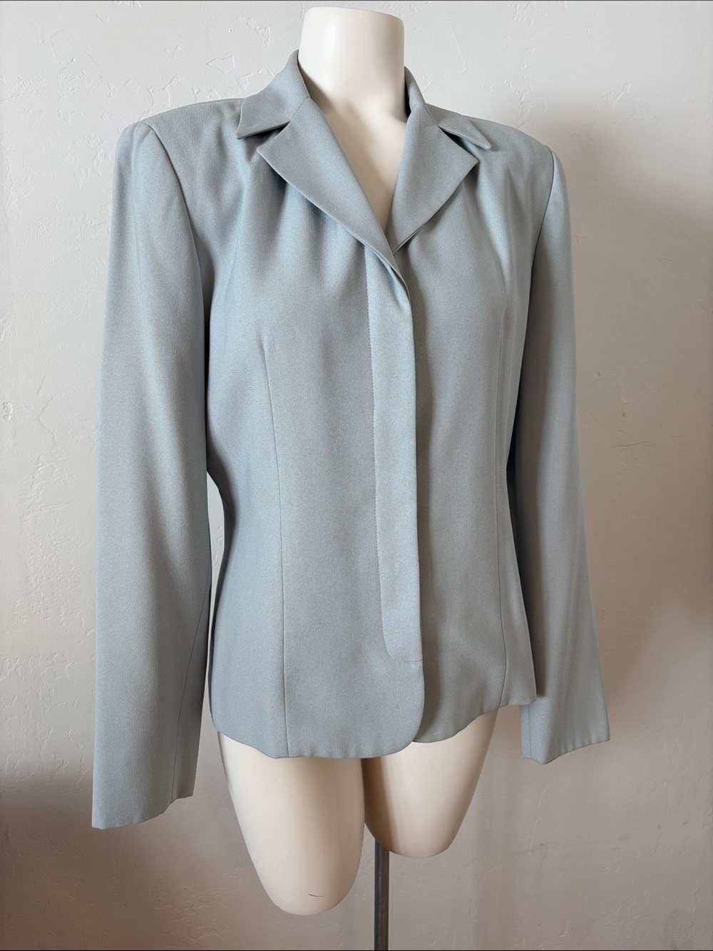 FINAL! Hugo Buscati Pale Heather Blue Tailored Women's Blazer